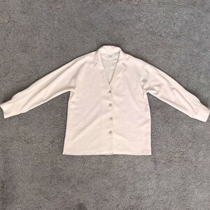 Aritzia / Wilfred egg shell tailored blazer jacket